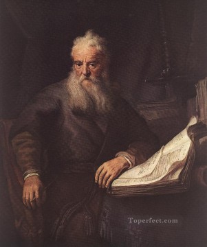Retrato del apóstol Pablo Rembrandt Pinturas al óleo